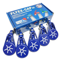 FlyEx-Cap - 5er Set - Motiv Sonne blau